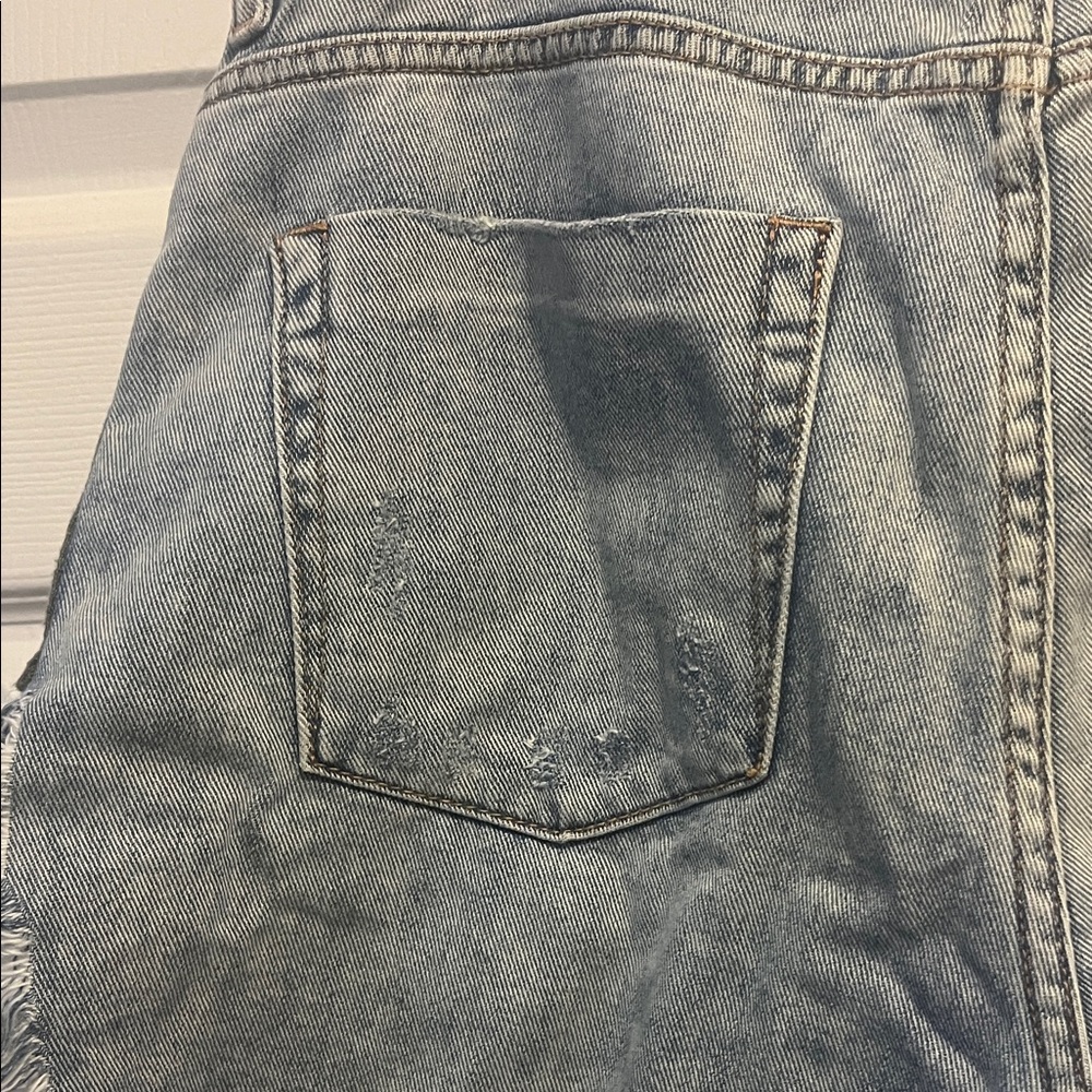 One Teaspoon Light Blue Denim Shorts - Picture 8 of 9